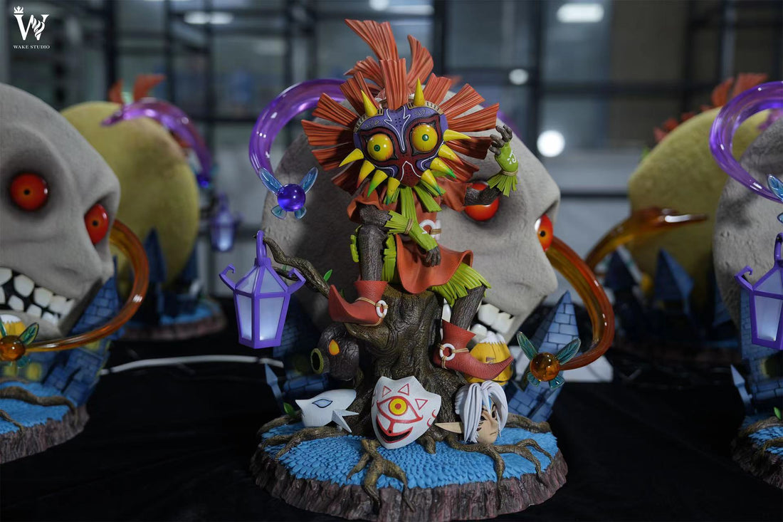 The Legend of Zelda Wake Studio Majoras Mask Skull Kid Resin Statue - Preorder