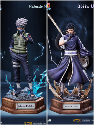 Naruto Unique Art Studio Hatake Kakashi x Uchiha Obito Licensed PVC Figure [PRE-ORDER]