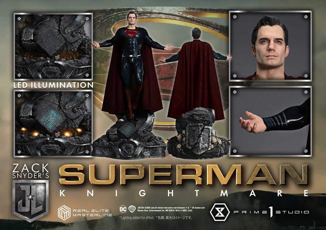 Superman Prime 1 Studio Real Super Man Resurrection Zack Snyders Justice League Licensed Resin Statue