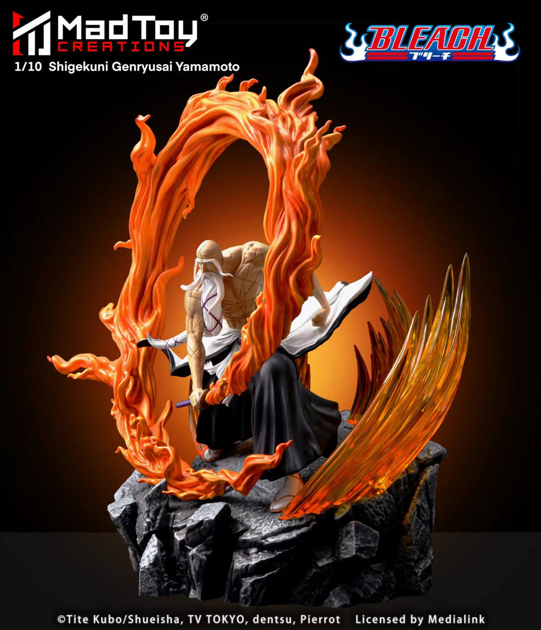 Bleach Madtoy Creations Yamamoto Licensed Resin Statue