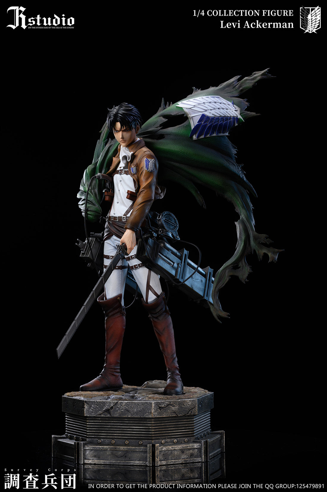 Attack on Titan JR Studio Levi x Erwin Resin Statue