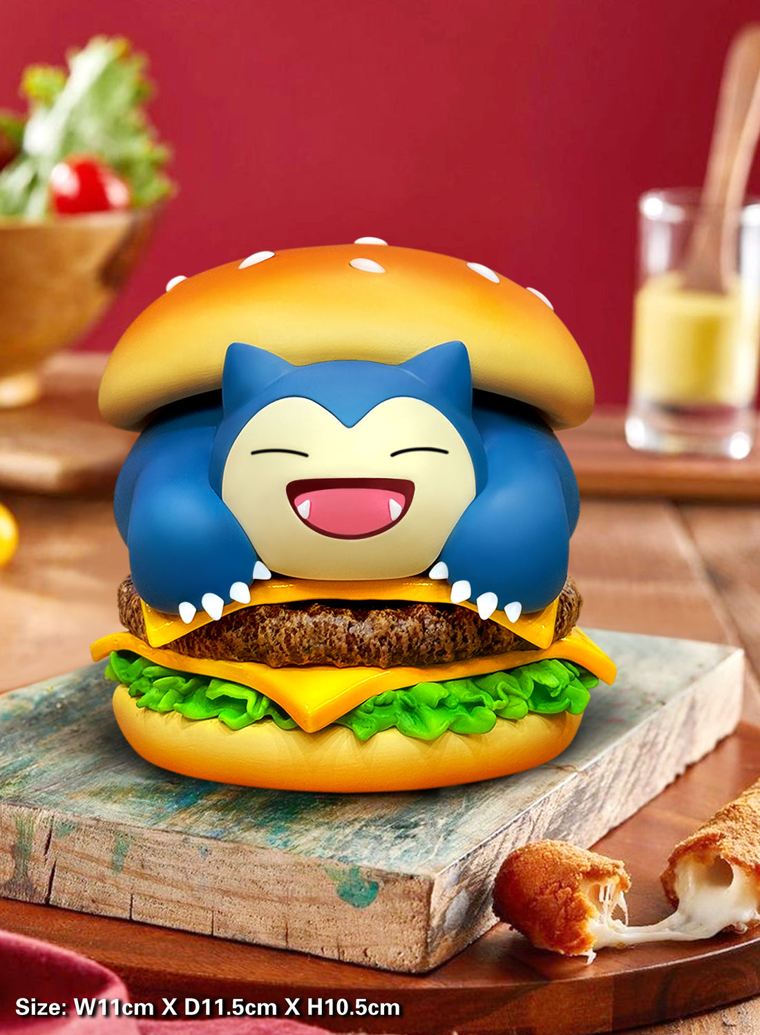 Pokemon PPAP Studio Hamburger Snorlax Resin Statue