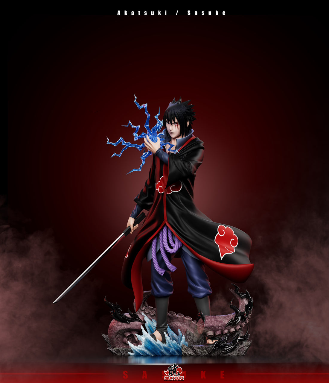 Naruto Akatsuki Studio Taka Uchiha Sasuke Resin Statue