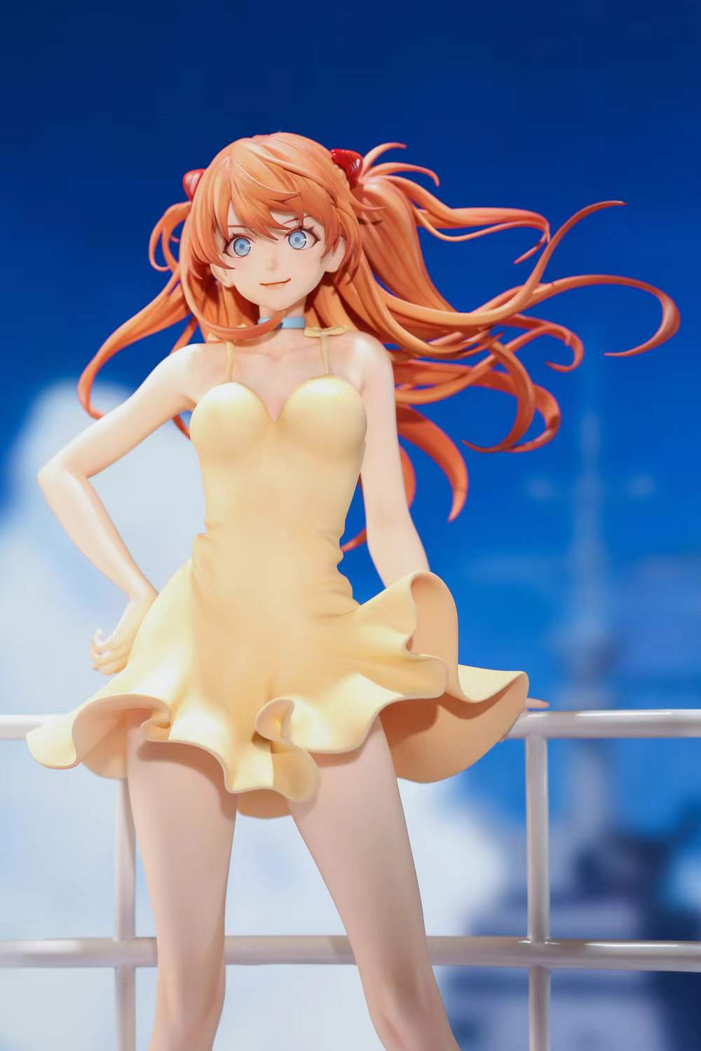 Neon Genesis Evangelion Beast Studio Soryu Asuka Langley Yellow Skirt Sea Breeze Resin Statue