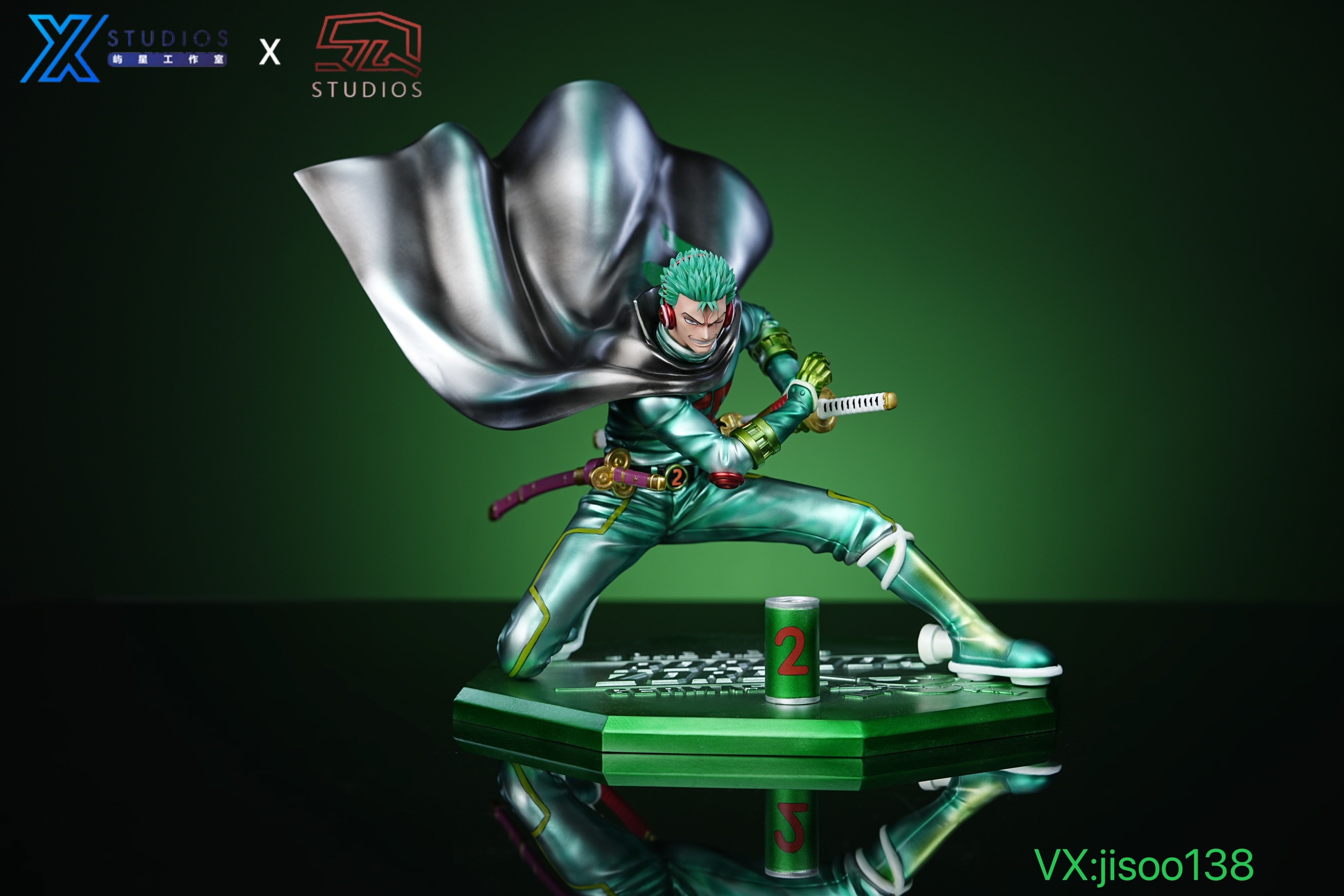 One Piece YX x SQ Studio Germa Roronoa Zoro Resin Statue [PRE-ORDER]