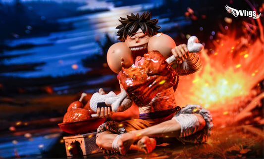 One Piece Wings Studio Luffy Eat Meat Resin Statue - Preorder