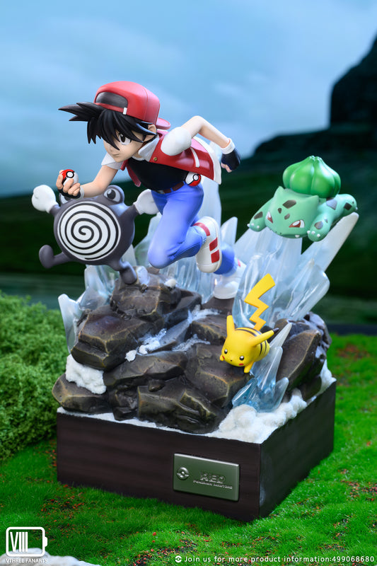 Pokemon V3 Fanarts Studio Ash Ketchum Family Resin Statue - Preorder