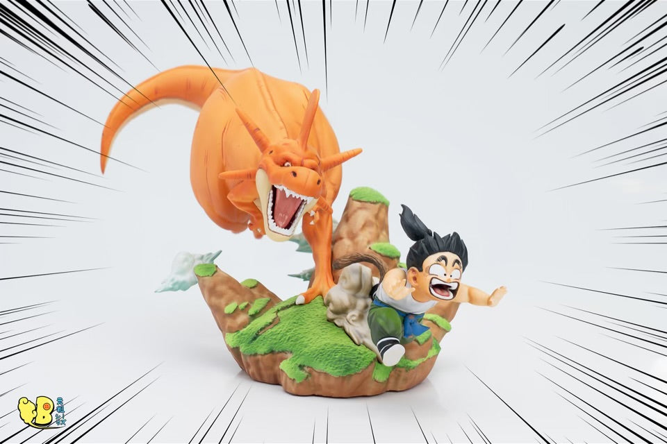 Dragon Ball DB Studio Dinosaur Run After Son Gohan Resin Statue