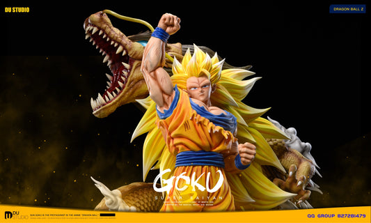 Dragon Ball DU Studio Goku SS3 Dragon Fist Resin Statue - Preorder