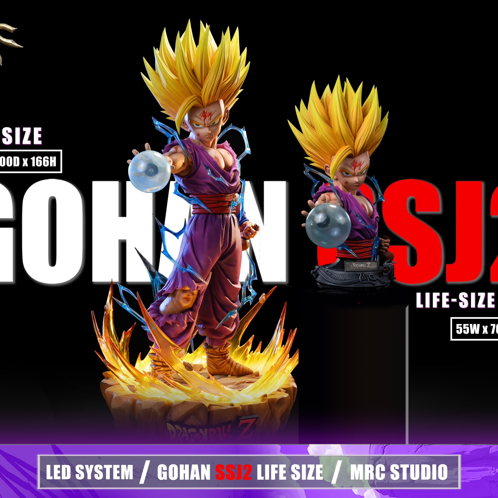 Dragon Ball MRC Studio SSJ2 Gohan Lifesize Resin Statue [PRE-ORDER]