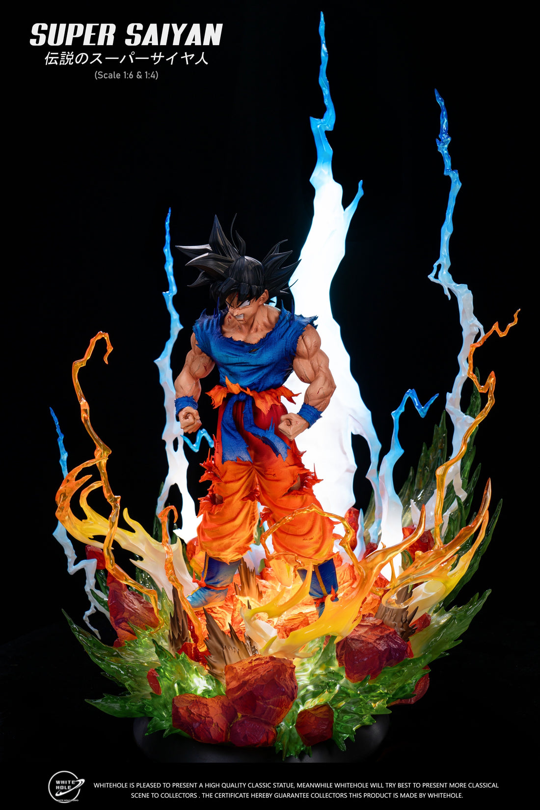 Dragon Ball White Hole Studio The Legendary Super Saiyan Goku on Namek Resin Statue