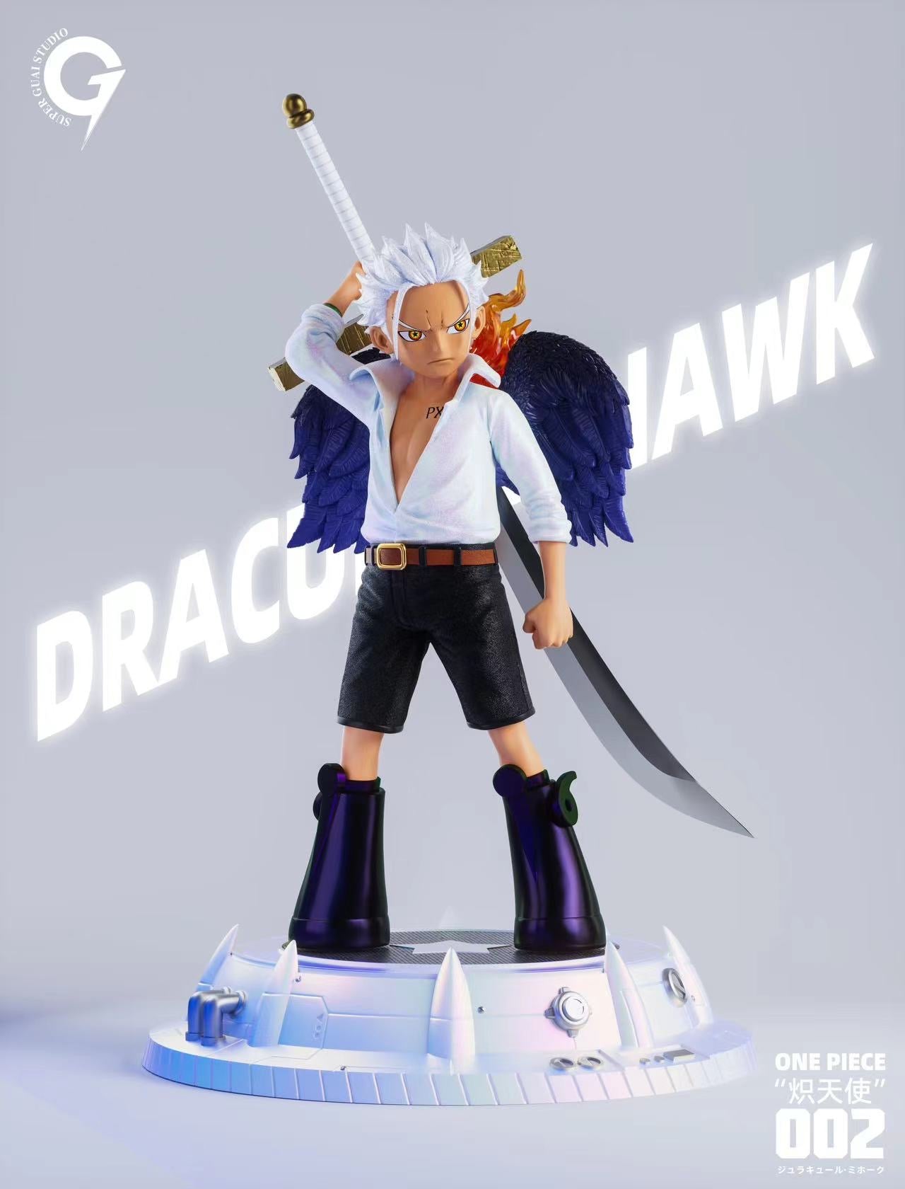 One Piece Super Guai Studio Seraphim Dracule Mihawk Resin Statue - Pre