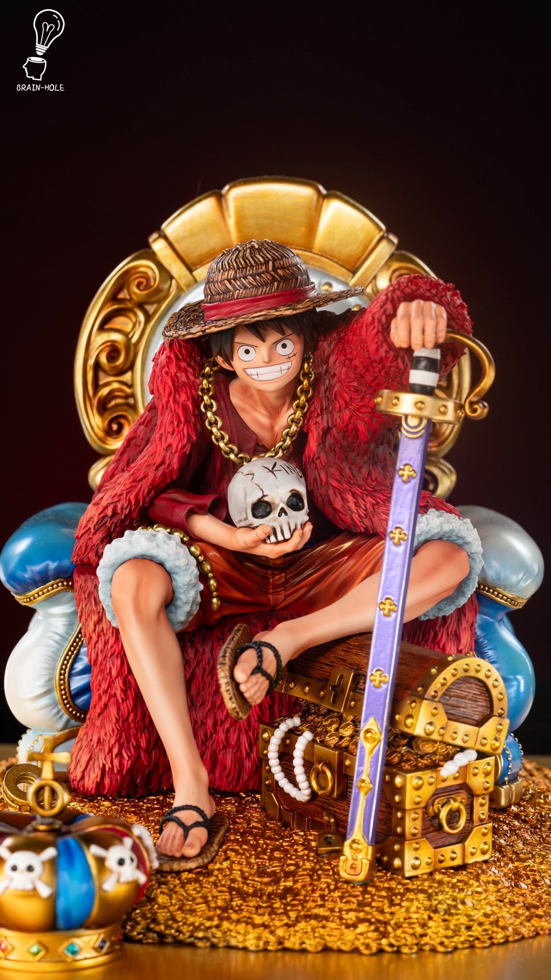 One Piece Brain Hole Studio Throne Luffy Resin Statue