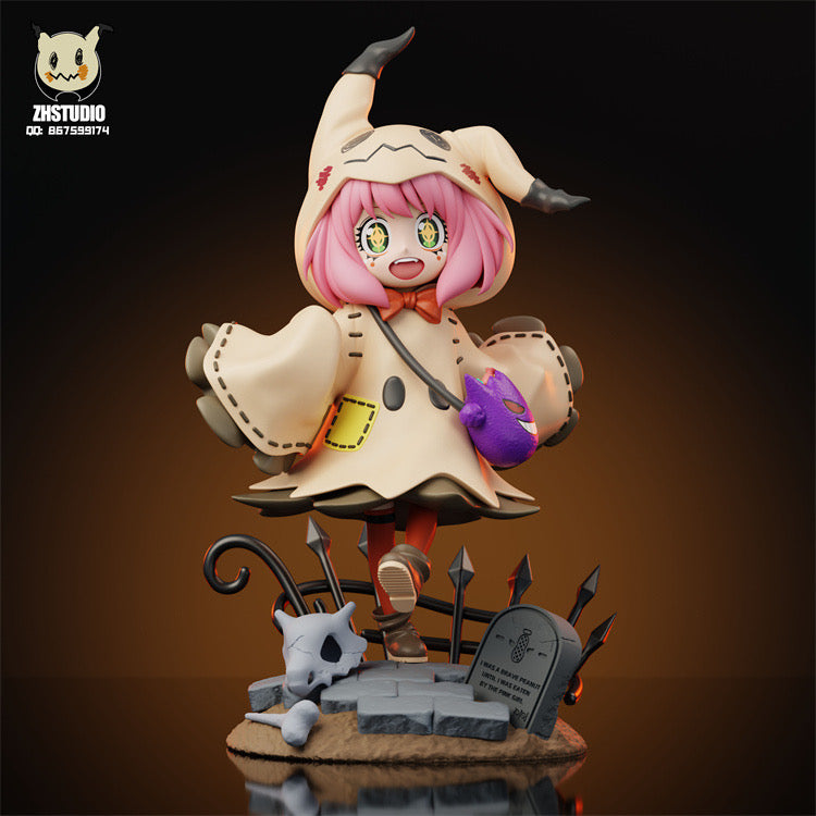 Spy x Family ZH Studio Anya Forger COS Mimikyu Halloween Resin Statue