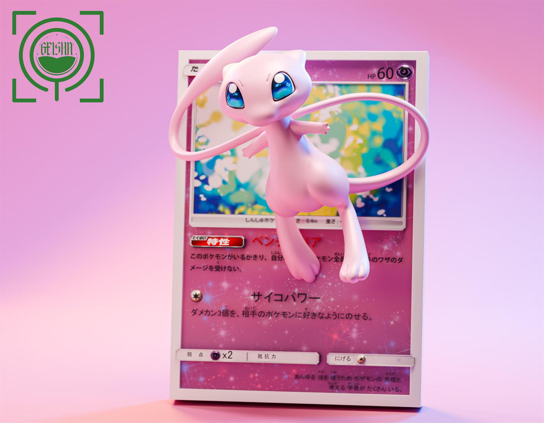 Pokemon GEISHA Studio Mew Card Resin Statue