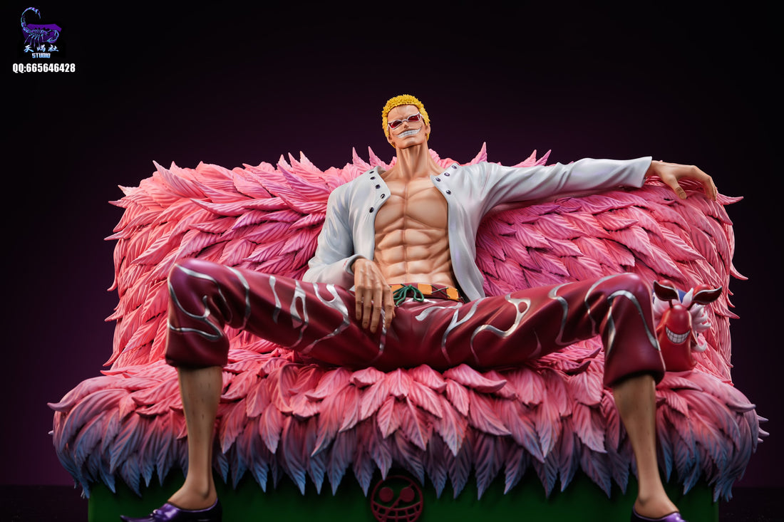 One Piece Tian Xie She Studio Sitting Donquixote Doflamingo Resin Statue