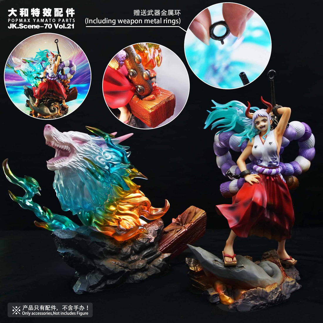 One Piece JacksDo Studio Special Effect Accessories for Yamato Resin Statue