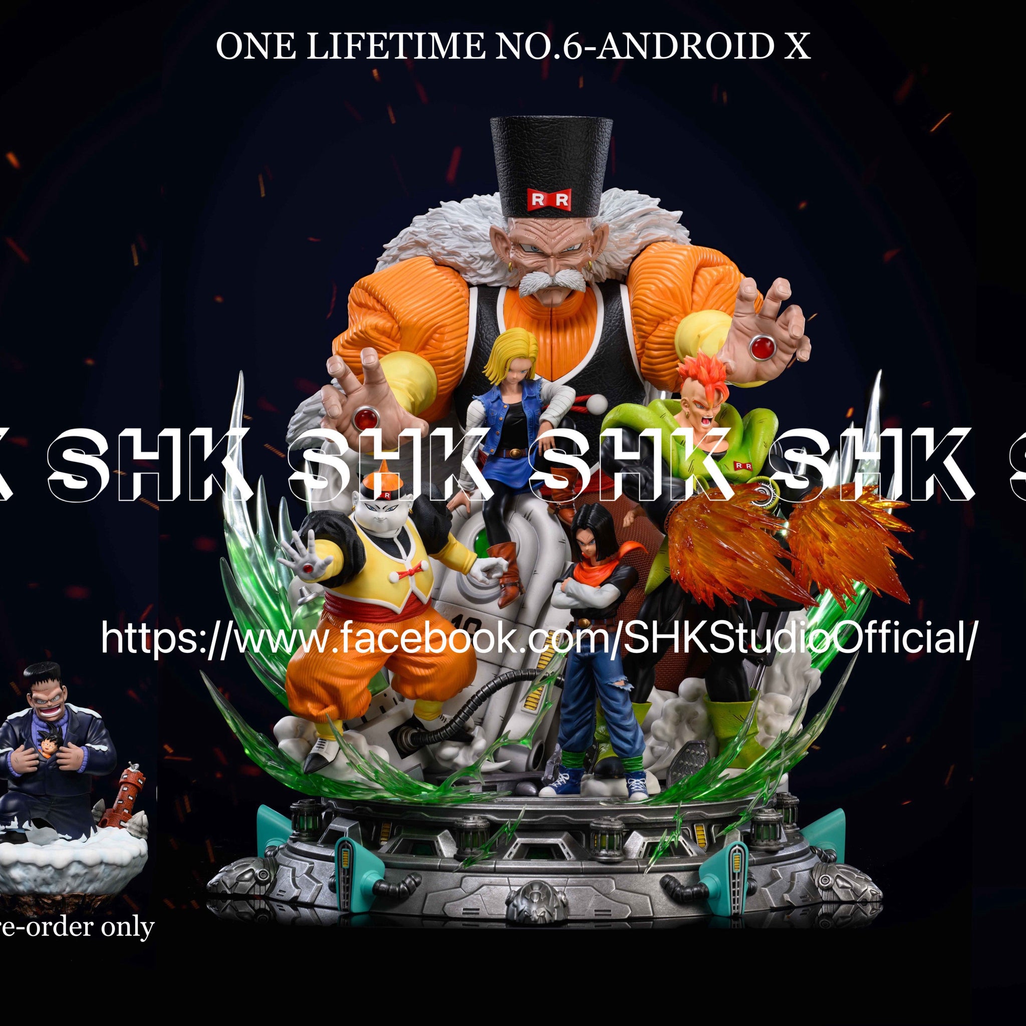 Dragon Ball SHK Studio One Lifetime Series No 6 Androids Resin Statue [PRE-ORDER]
