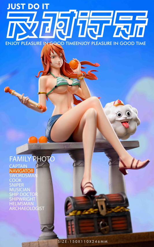 One Piece Just Do It Studio Navigator Nami Straw Hat Group Family Portrait After Two Years Series Resin Statue [PRE-ORDER]