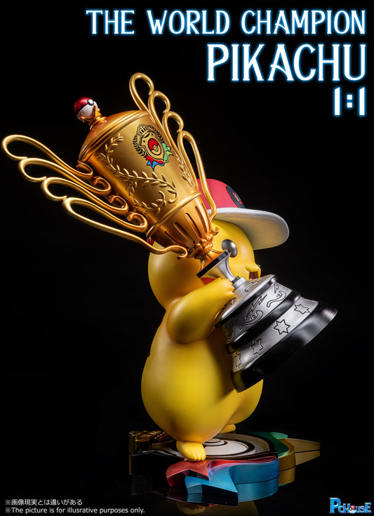 Pokemon PcHouse Studio Pikachu World Champion Resin Statue - Preorder