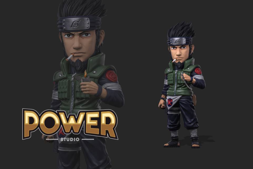 Naruto Power Studio Asuma Sarutobi Resin Statue