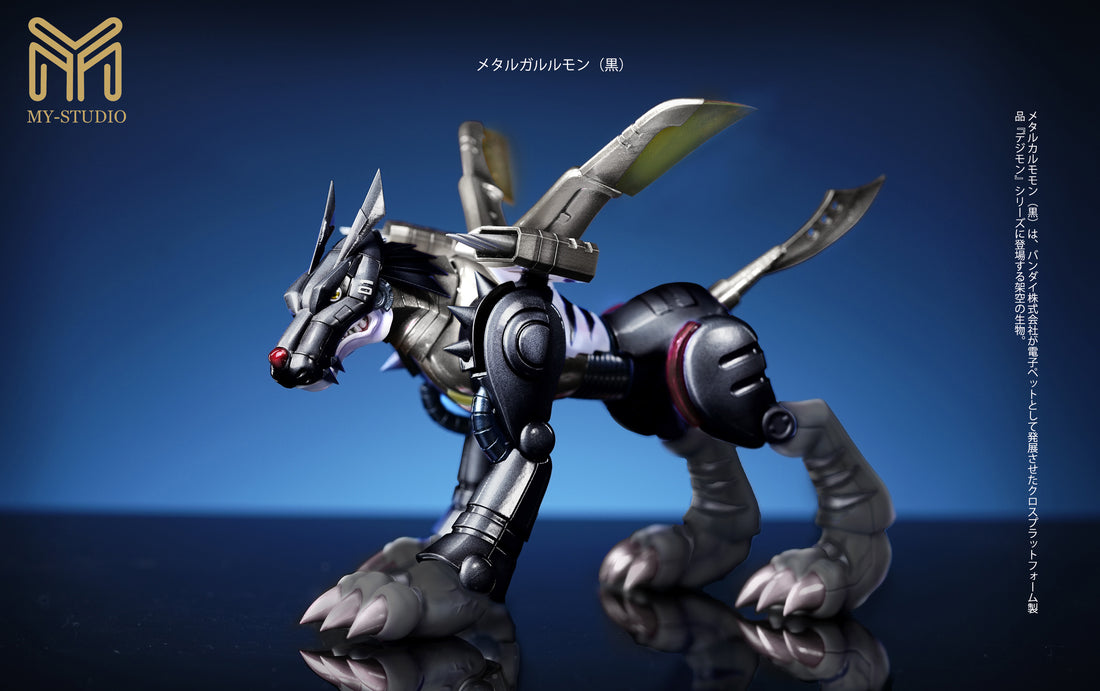 Digimon MY Studio MetalGarurumon x Gabumon Resin Statue