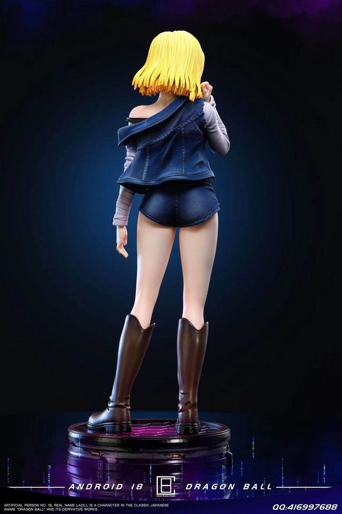 Dragon Ball Cousin Brother Studio Android 18 C18 Resin Statue