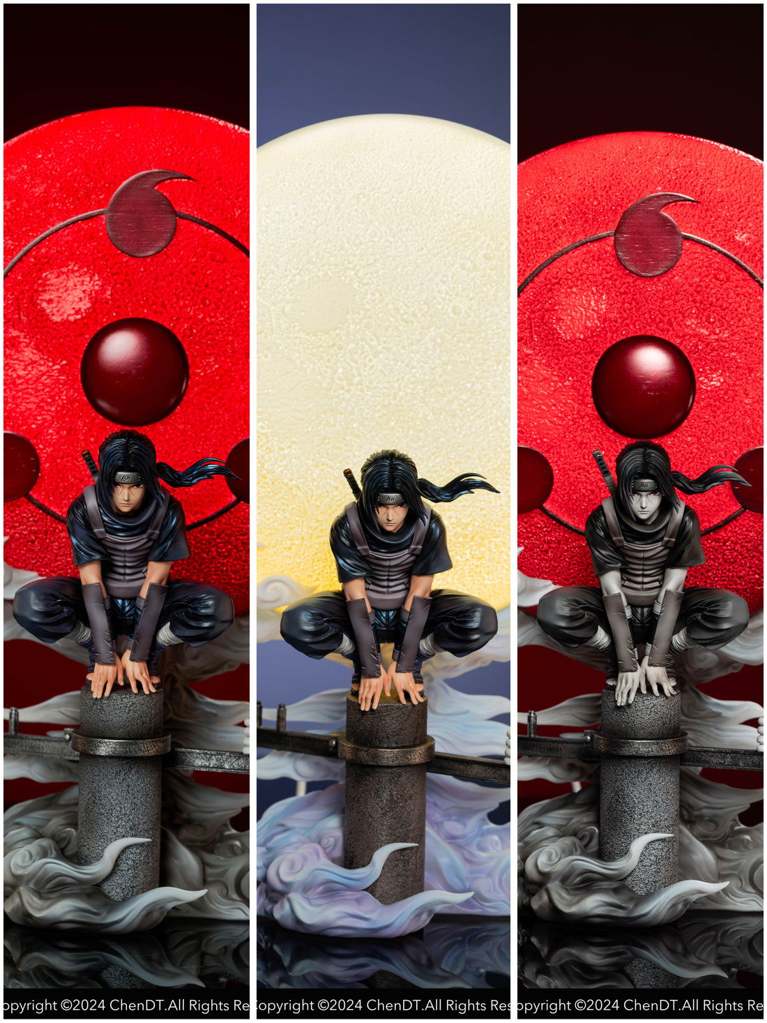 Naruto SNBR Studio Anbu Uchiha Itachi Moon Resin Statue