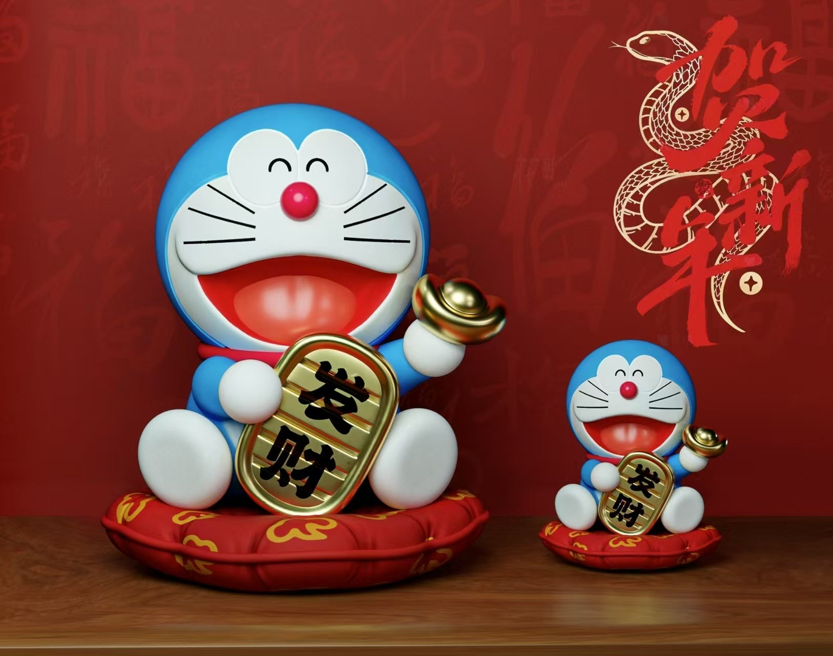 Doraemon YC Studio Doraemon Happy New Year Resin Statue [PRE-ORDER]