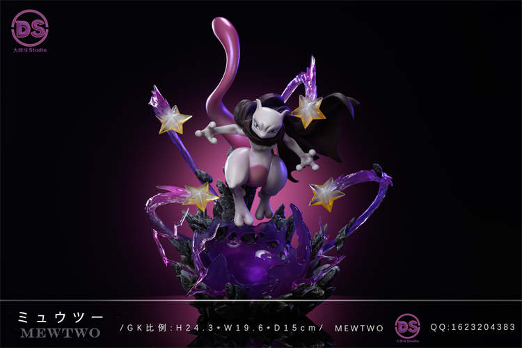 Pokemon DS Studio Cloak Mewtwo Resin Statue