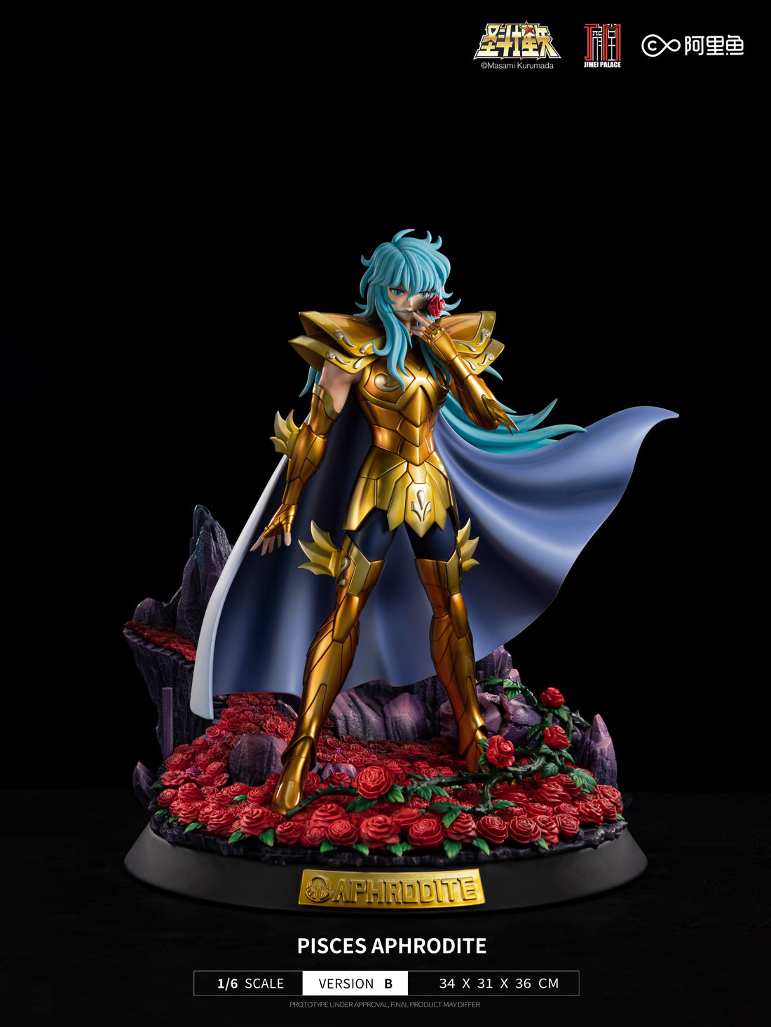 Saint Seiya Jimei Palace Aphrodite Pisces Licensed Resin Statue