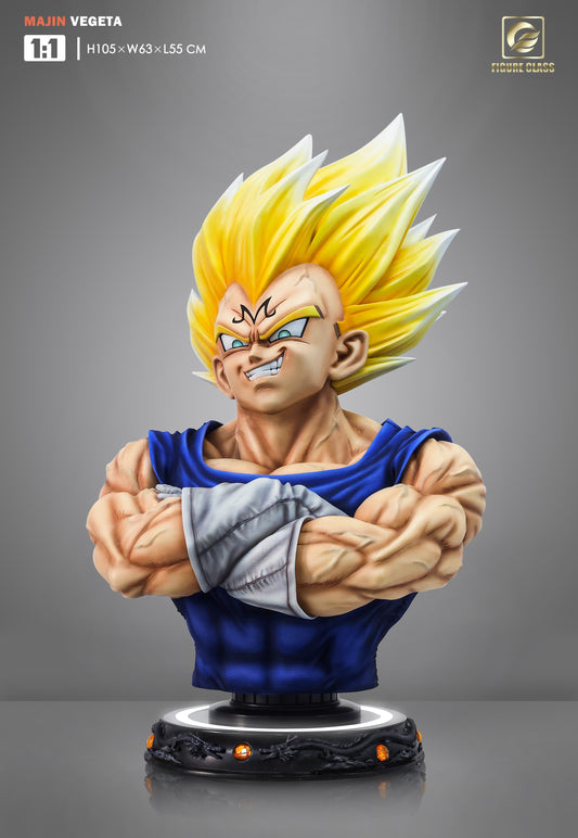 Dragon Ball Figure Class x Oracle Studio Majin Vegeta Life Size Bust Resin Statue [PRE-ORDER]