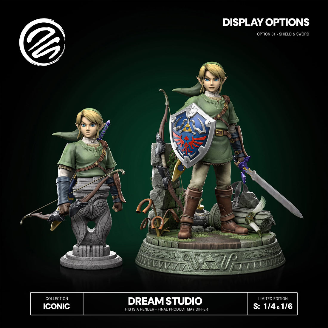 The Legend of Zelda Dream Studio Link Hero Of Twilight Resin Statue