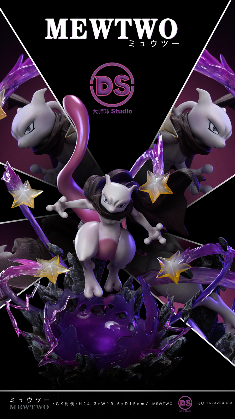 Pokemon DS Studio Cloak Mewtwo Resin Statue [PRE-ORDER]