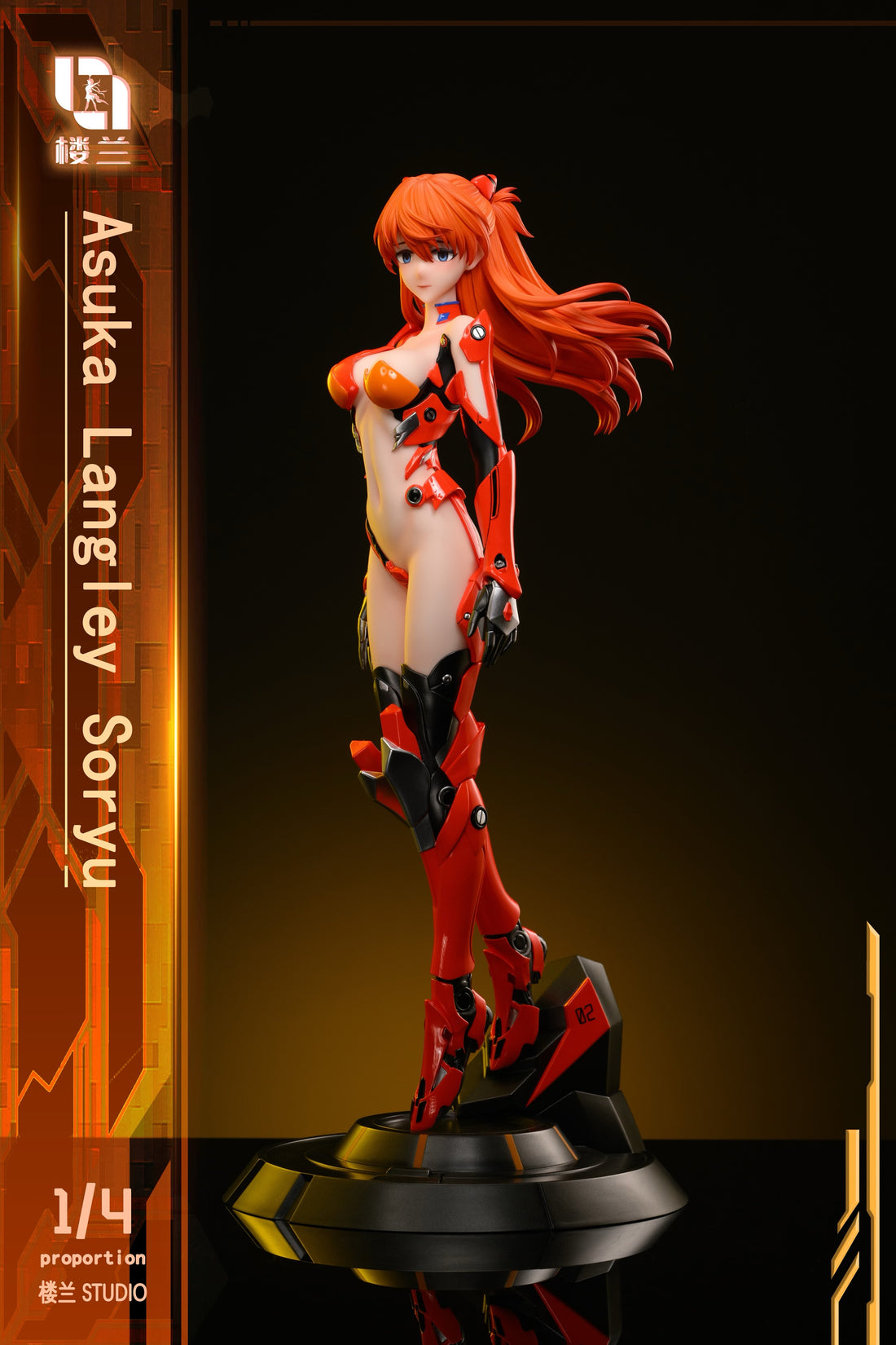 Neon Genesis Evangelion Lou Lan Studio Mecha Soryu Asuka Langley Resin Statue