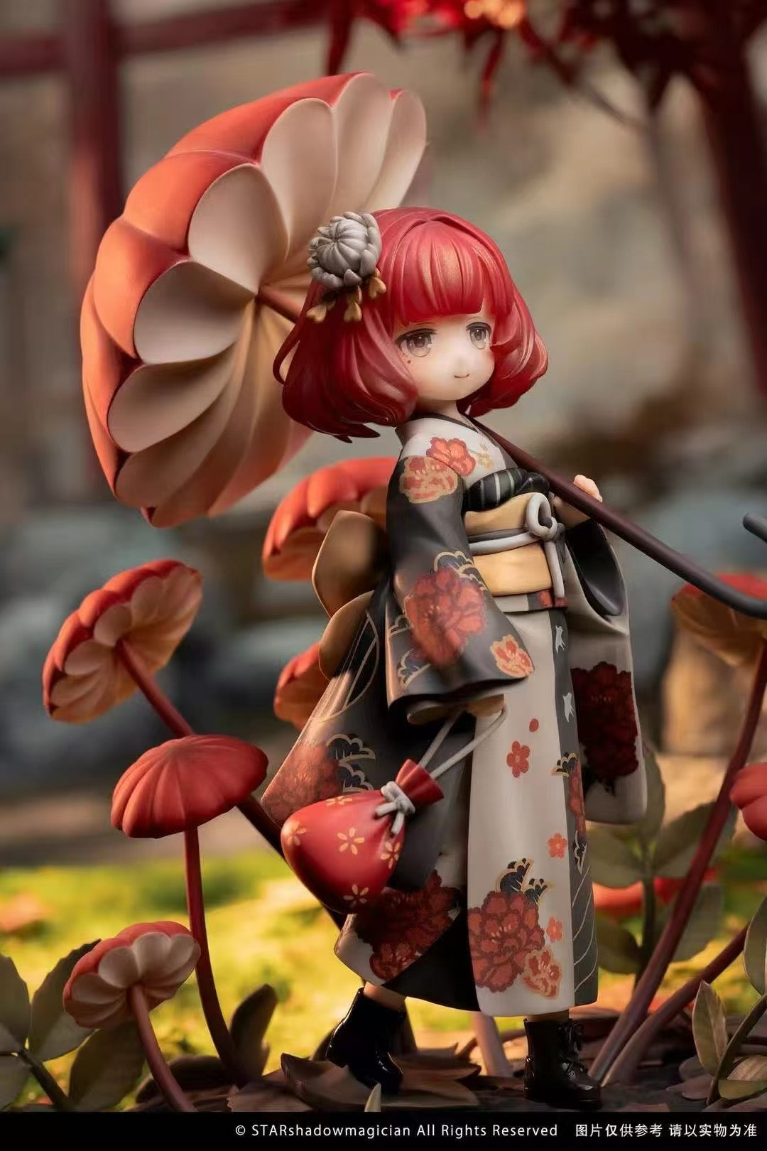 Original Reverse Studio Mushroom Girl Series No.6 Marasmius Haematocephalus Licensed Figure