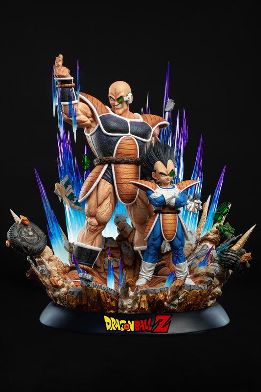 Dragon Ball Clouds Studio Vegeta x Nappa Resin Statue - Preorder