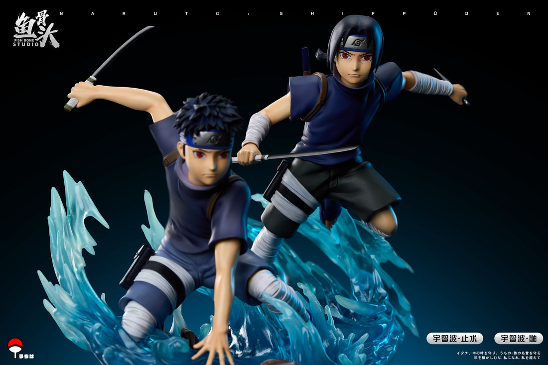 Naruto FishBones Studio Childhood Uchiha Itachi x Uchiha Shisui Resin Statue