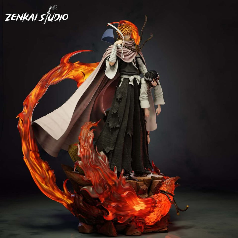 Bleach Zenkai Studio Ichigo x Rukia Resin Statue