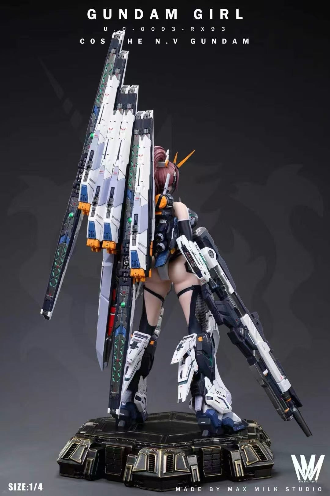 Gundam Max Milk Studio Gundam Cos MS Girl RX-93 JN4.0 Resin Statue