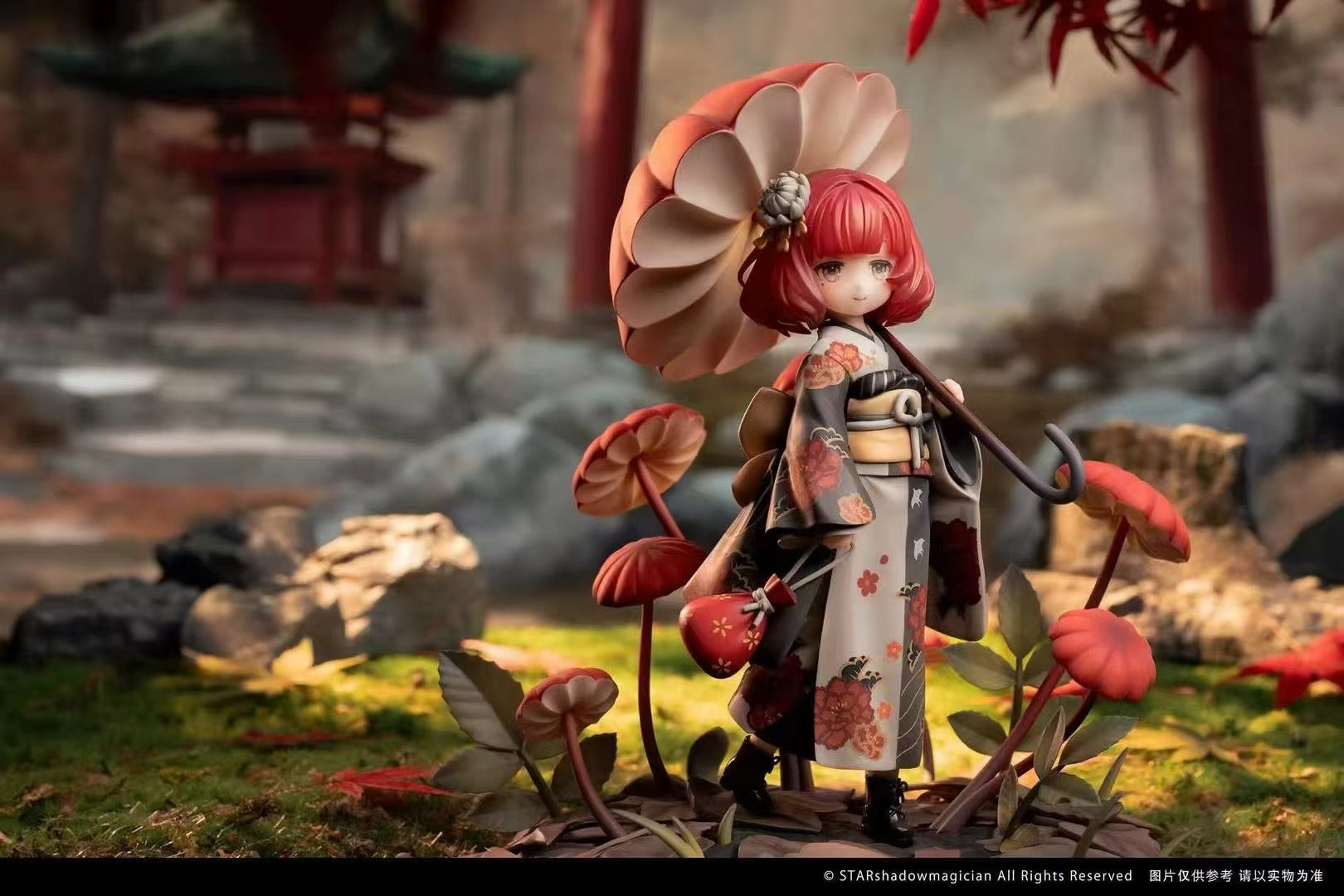 Original Reverse Studio Mushroom Girl Series No.6 Marasmius Haematocephalus Licensed Figure [PRE-ORDER]