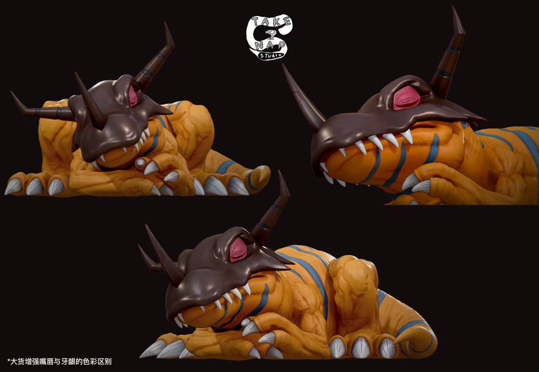 Digimon Take A Nap Studio Sleeping Greymon Resin Statue