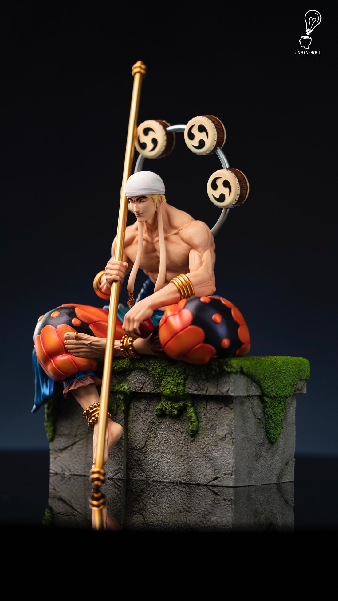 One Piece Brain Hole Studio Sitting Enel Resin Statue