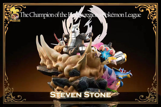 Pokemon Collection Hall Studio Steven Stone’s Champion Pokémon Team Resin Statue [PRE-ORDER]