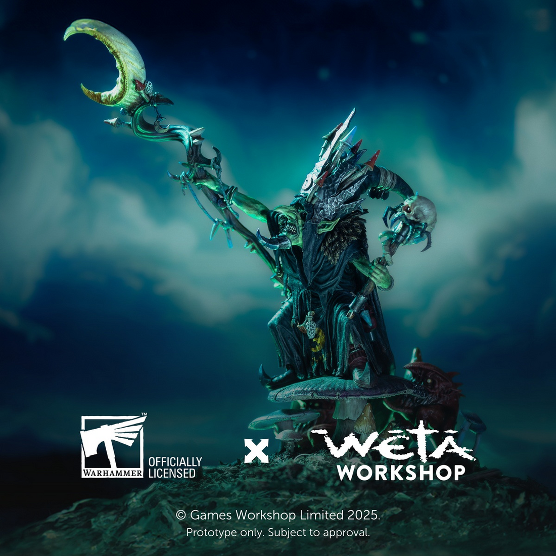 Original WETA Workshop Studio Warhammer: Age of Sigmar Skragrott the Loonking Licensed Resin Statue