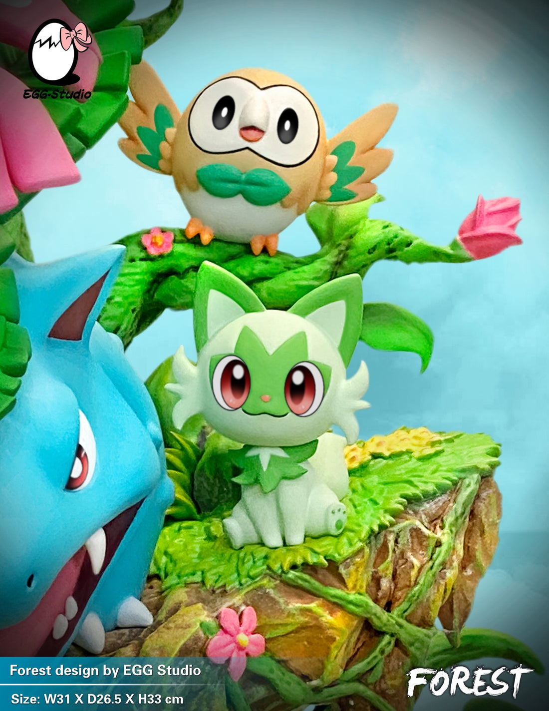 Pokemon EGG Studio Forest Venasaur Evolutions Resin Statue