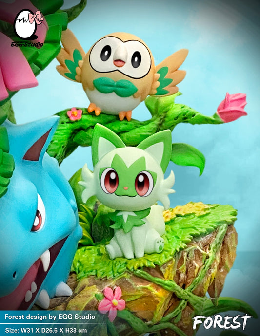 Pokemon EGG Studio Forest Venasaur Evolutions Resin Statue - Preorder