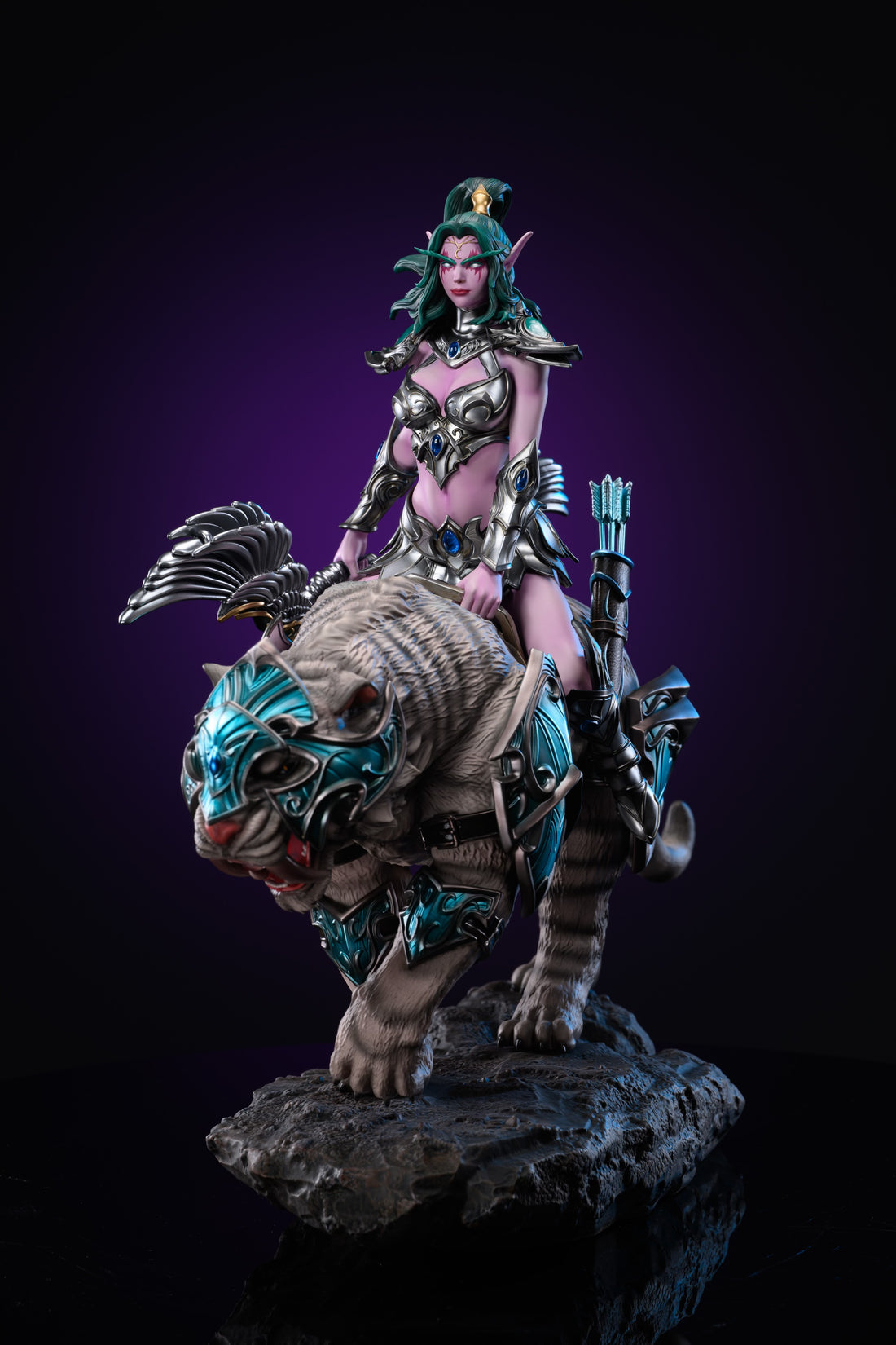 World of Warcraft Monster Studio Night Elf Huntress Resin Statue