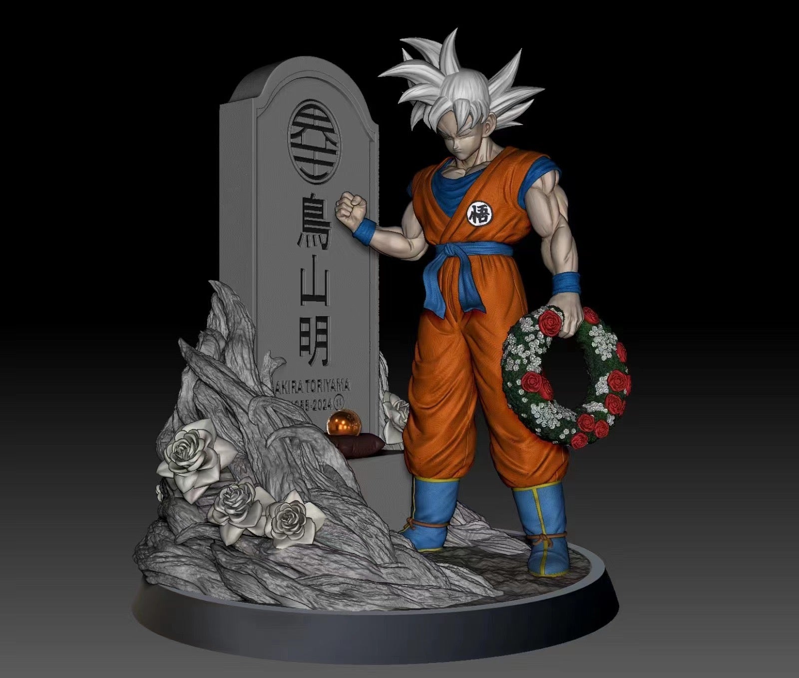 Dragon Ball ERA Studio Goku Tribute Akira Toriyama Resin Statue [PRE-O