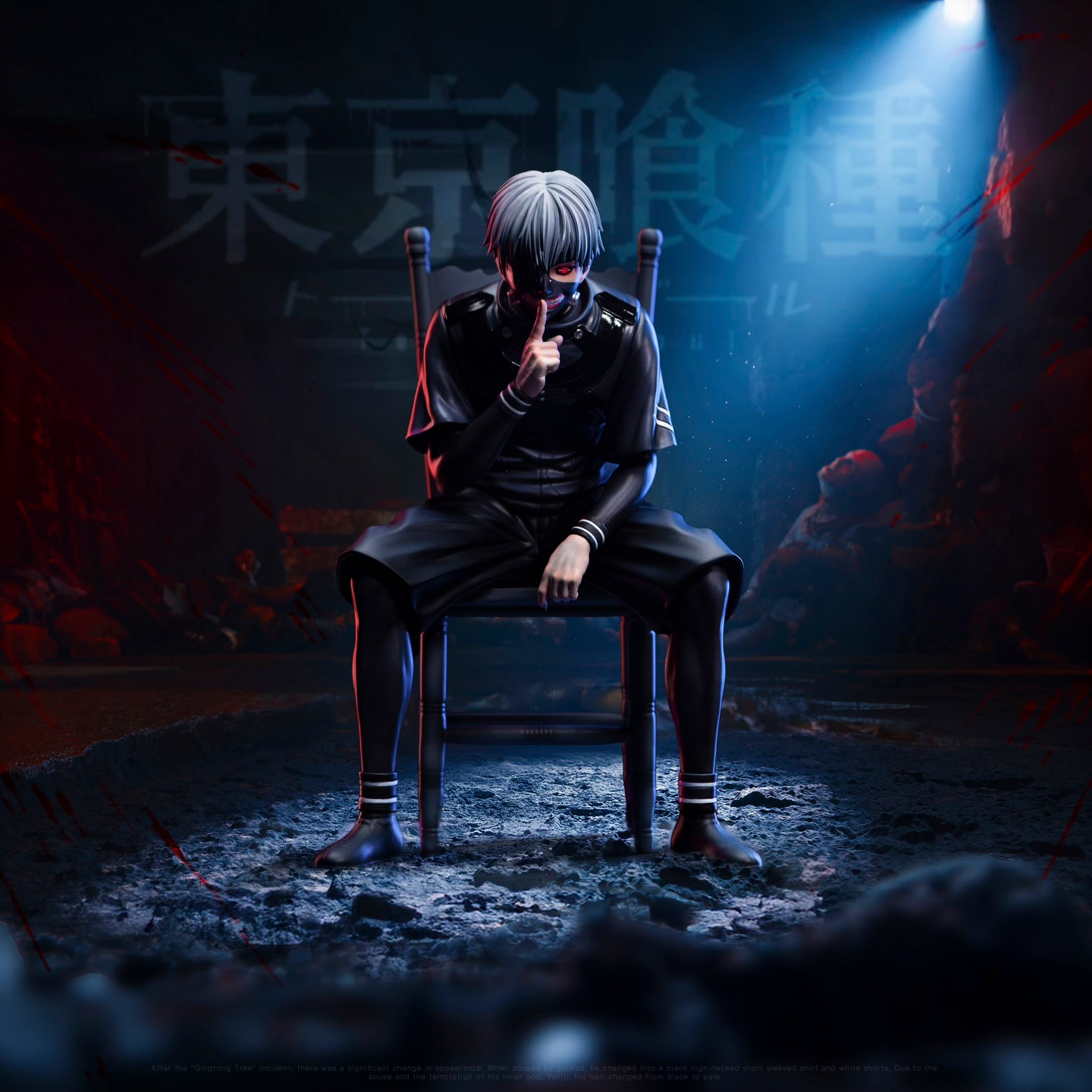 Tokyo Ghoul BW Studio Ken Kaneki Aogiri Tree Chair V2 Resin Statue [PRE-ORDER]